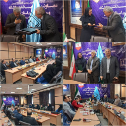 آیین تکریم و معارفه مدیر محترم توسعه و ارزیابی تحقیقات دانشگاه