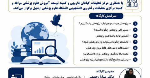 ثبت‌نام سلسله کارگاه‌های آموزشی دید پرنده‌ای به دنیای پژوهش، رمزگشایی از نقشه راه ورود به دنیای مقالات علمی