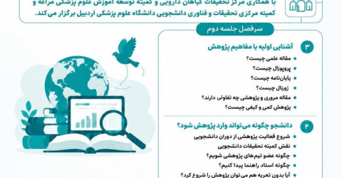 ثبت‌نام جلسه دوم سلسله کارگاه‌های دید پرنده‌ای به دنیای پژوهش